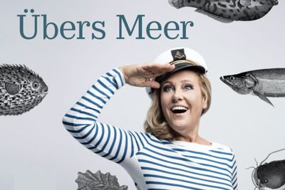 Programm "Übers Meer" mit Stefanie Wüst (Plakat)